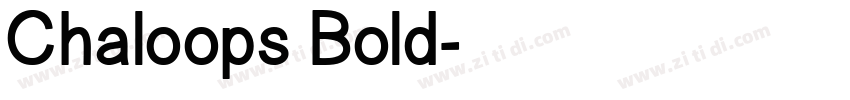 Chaloops Bold字体转换